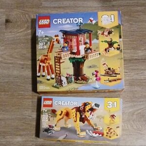 Lego 31112 & 31116 Safari Wild Lion Tree House